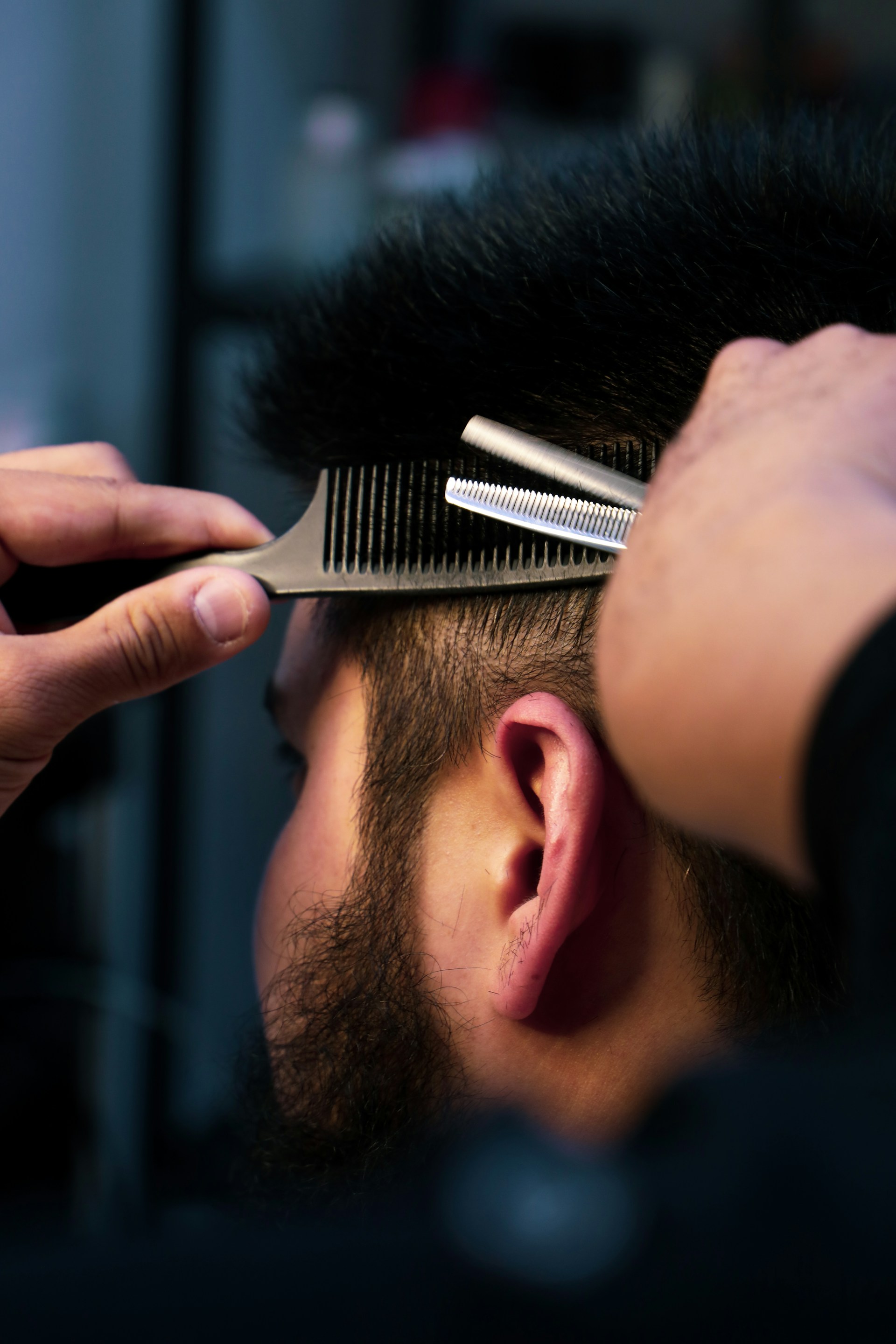 Modern fade haircut service in North Kingstown barbershop