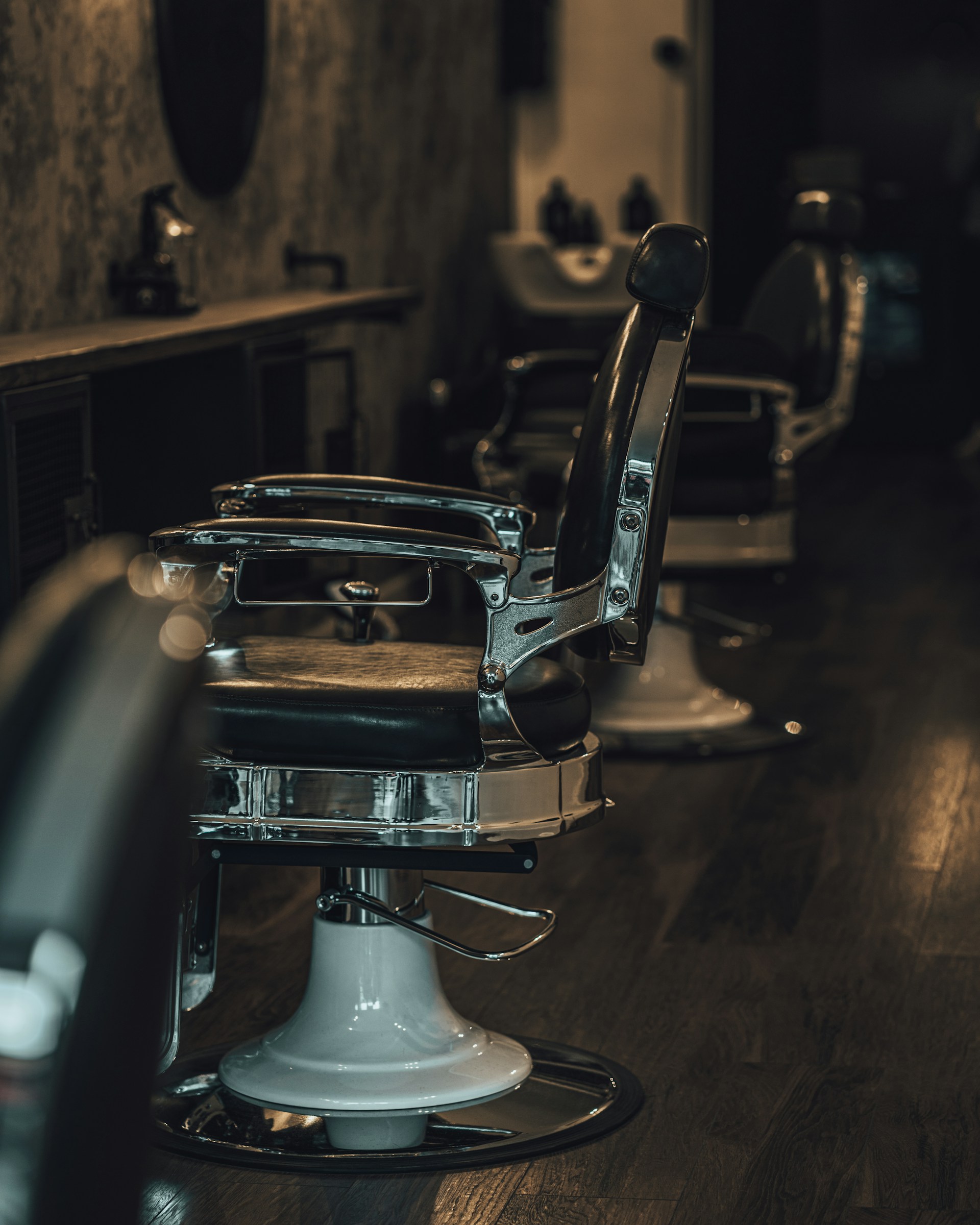 Classic barber chair at Sky's The Limit North Kingstown
